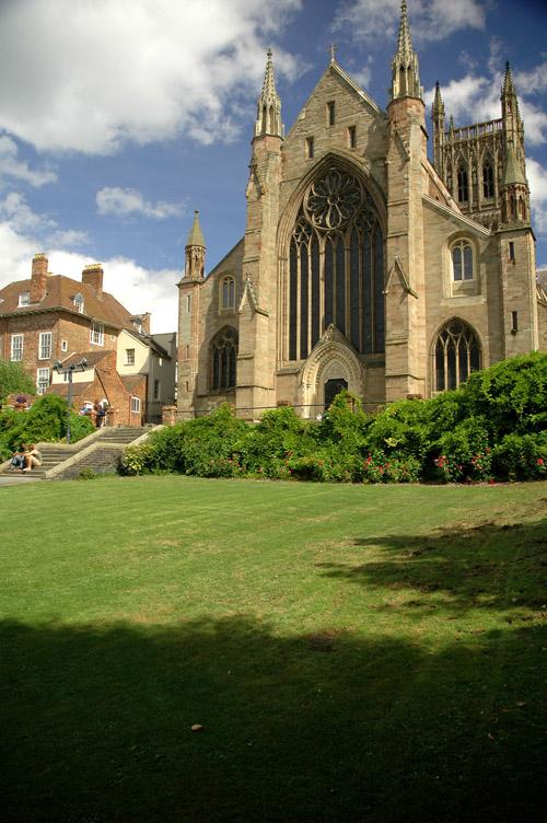 The west front of Worcester Cathedral