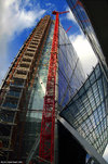 Broadgate Tower under construction, March 2007